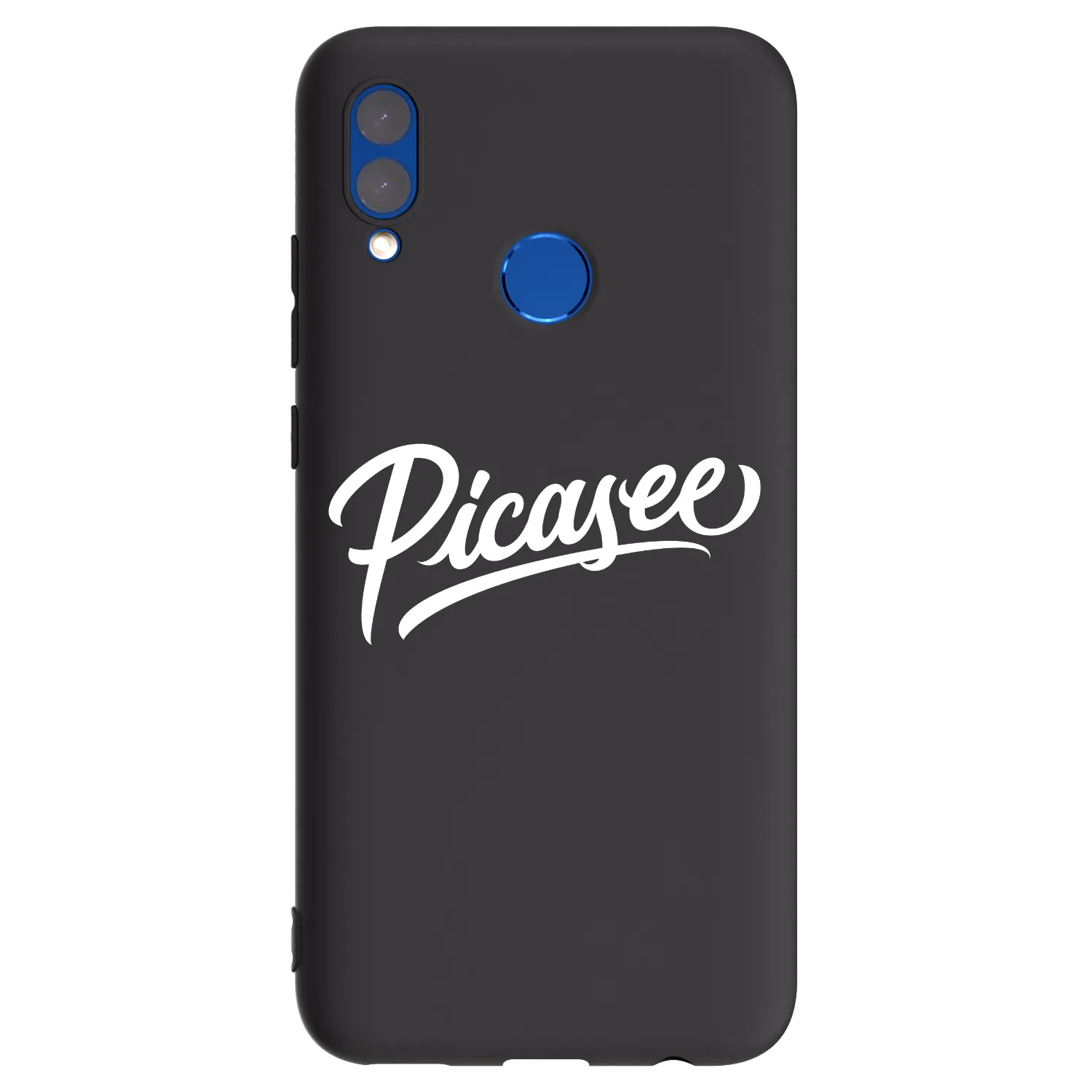 Picasee silikonový černý obal pro Huawei P Smart 2019 - Picasee - old logo - white