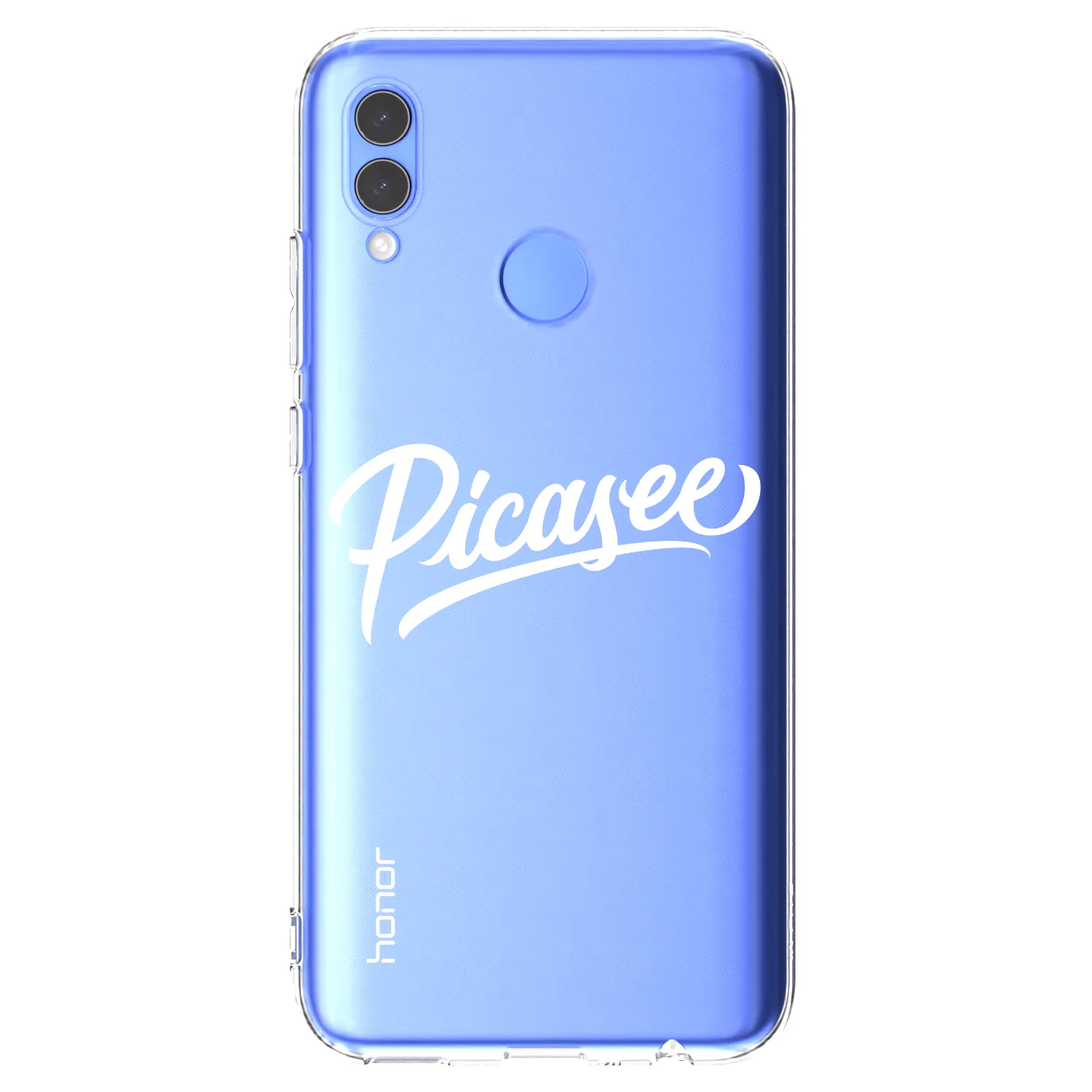 Picasee silikonový průhledný obal pro Huawei P Smart 2019 - Picasee - old logo - white