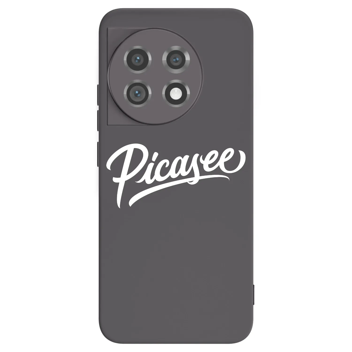 Picasee silikonový černý obal pro OnePlus 11 5G - Picasee - old logo - white