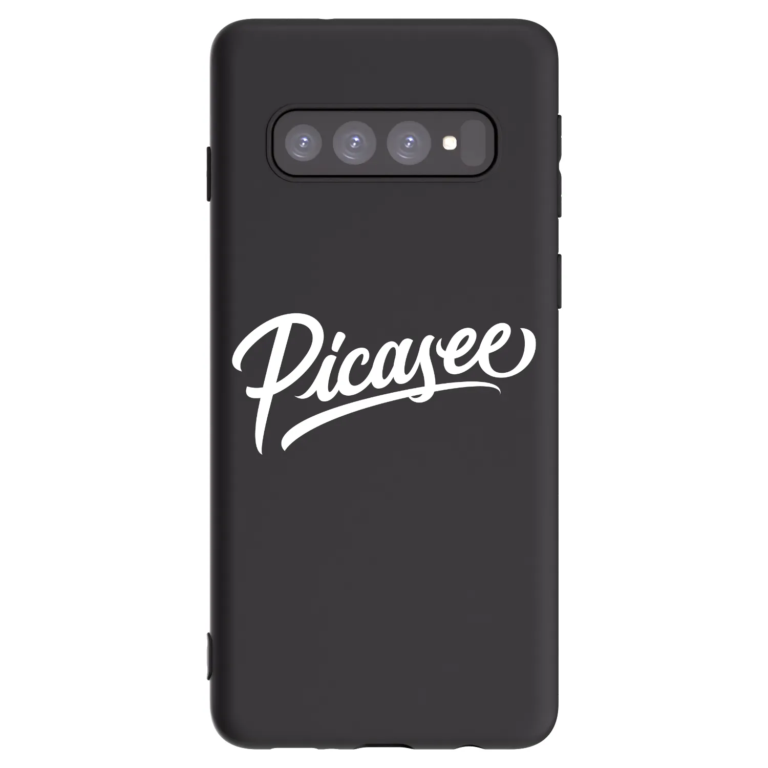 Picasee silikonový černý obal pro Samsung Galaxy S10 G973 - Picasee - old logo - white