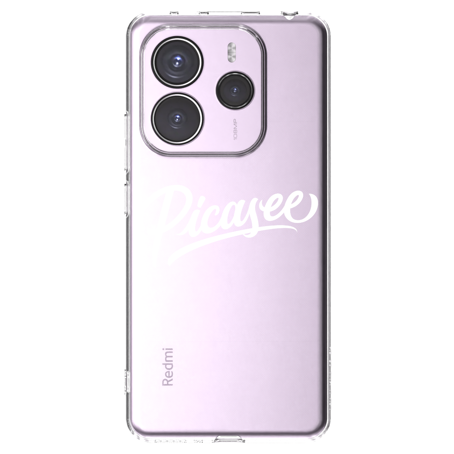 Picasee silikonový průhledný obal pro Xiaomi Redmi Note 14 5G - Picasee - old logo - white