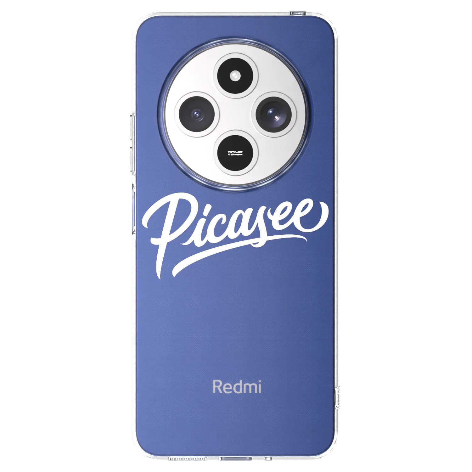 Picasee silikonový průhledný obal pro Xiaomi Redmi 14C - Picasee - old logo - white