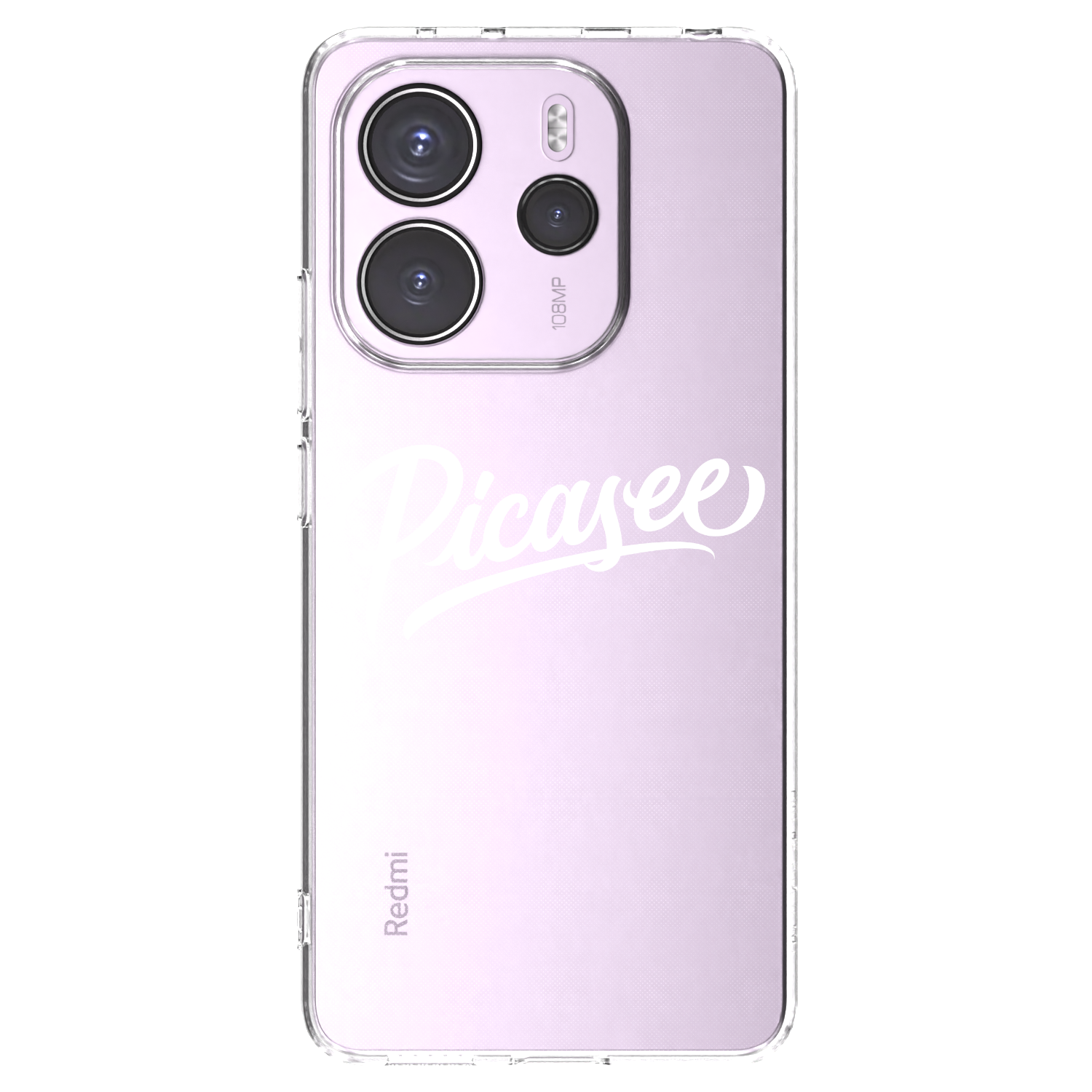Picasee silikonový průhledný obal pro Xiaomi Redmi Note 14 4G - Picasee - old logo - white