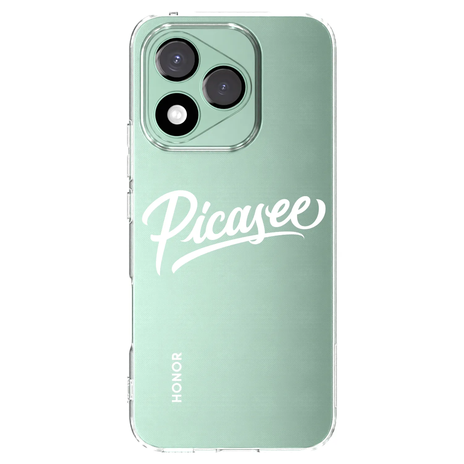 Picasee silikonový průhledný obal pro Honor 400 Lite 5G - Picasee - old logo - white