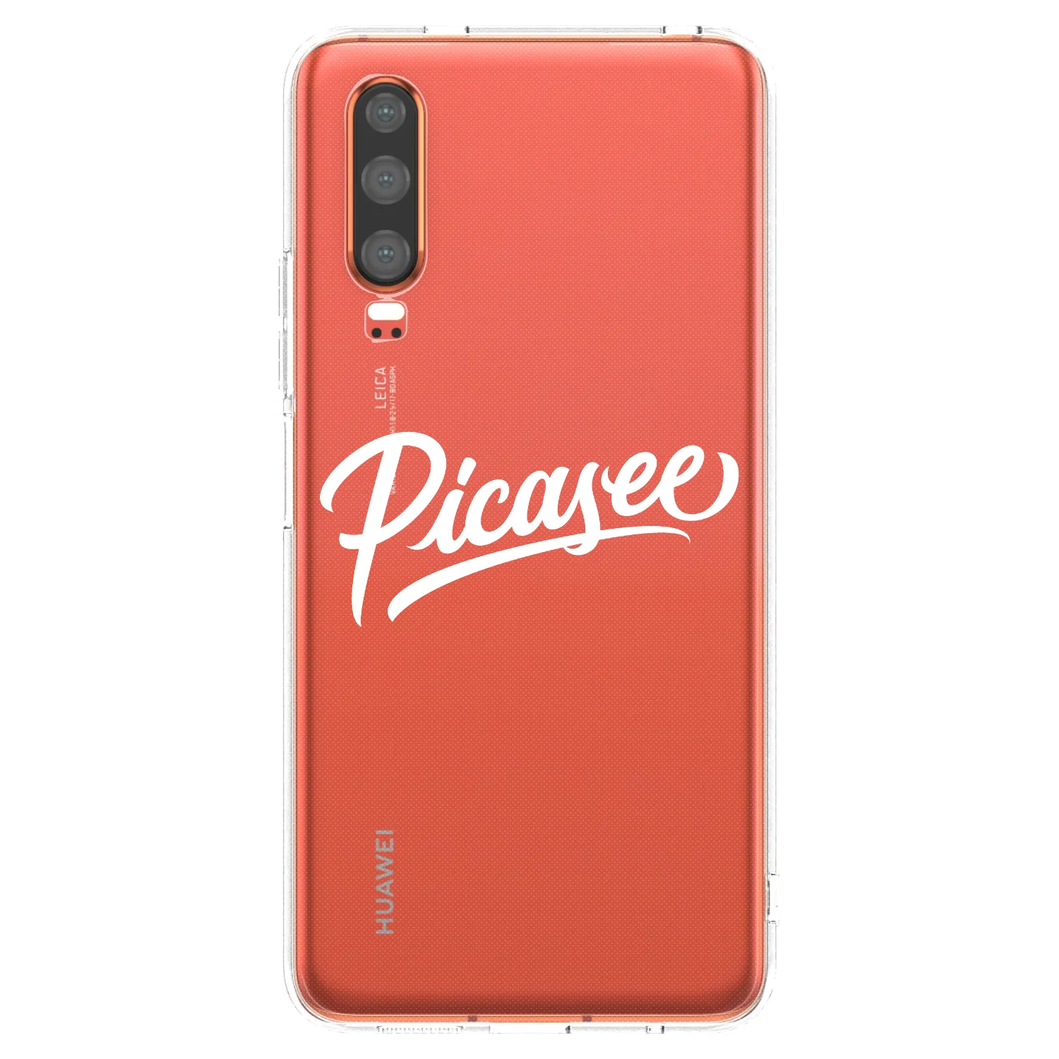 Picasee silikonový průhledný obal pro Huawei P30 - Picasee - old logo - white