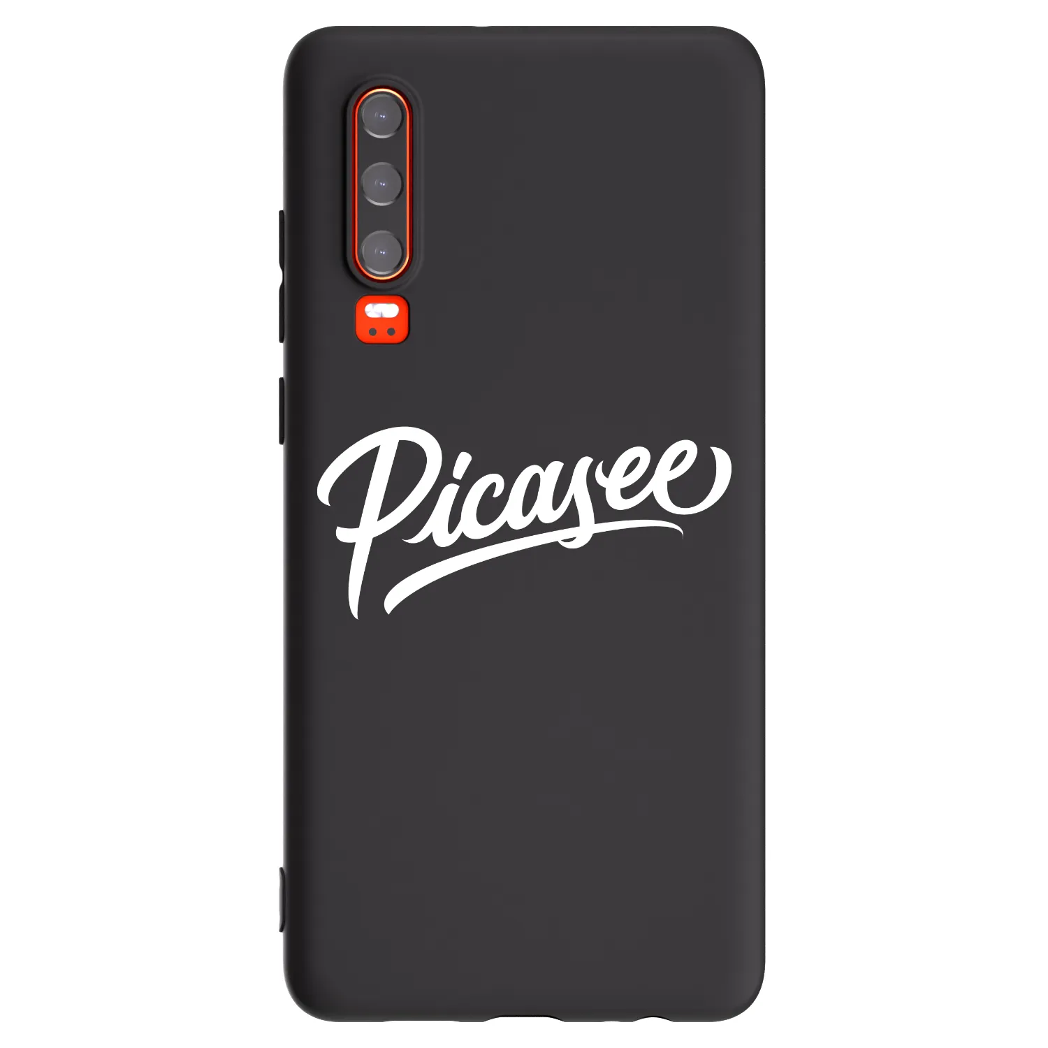 Picasee silikonový černý obal pro Huawei P30 - Picasee - old logo - white