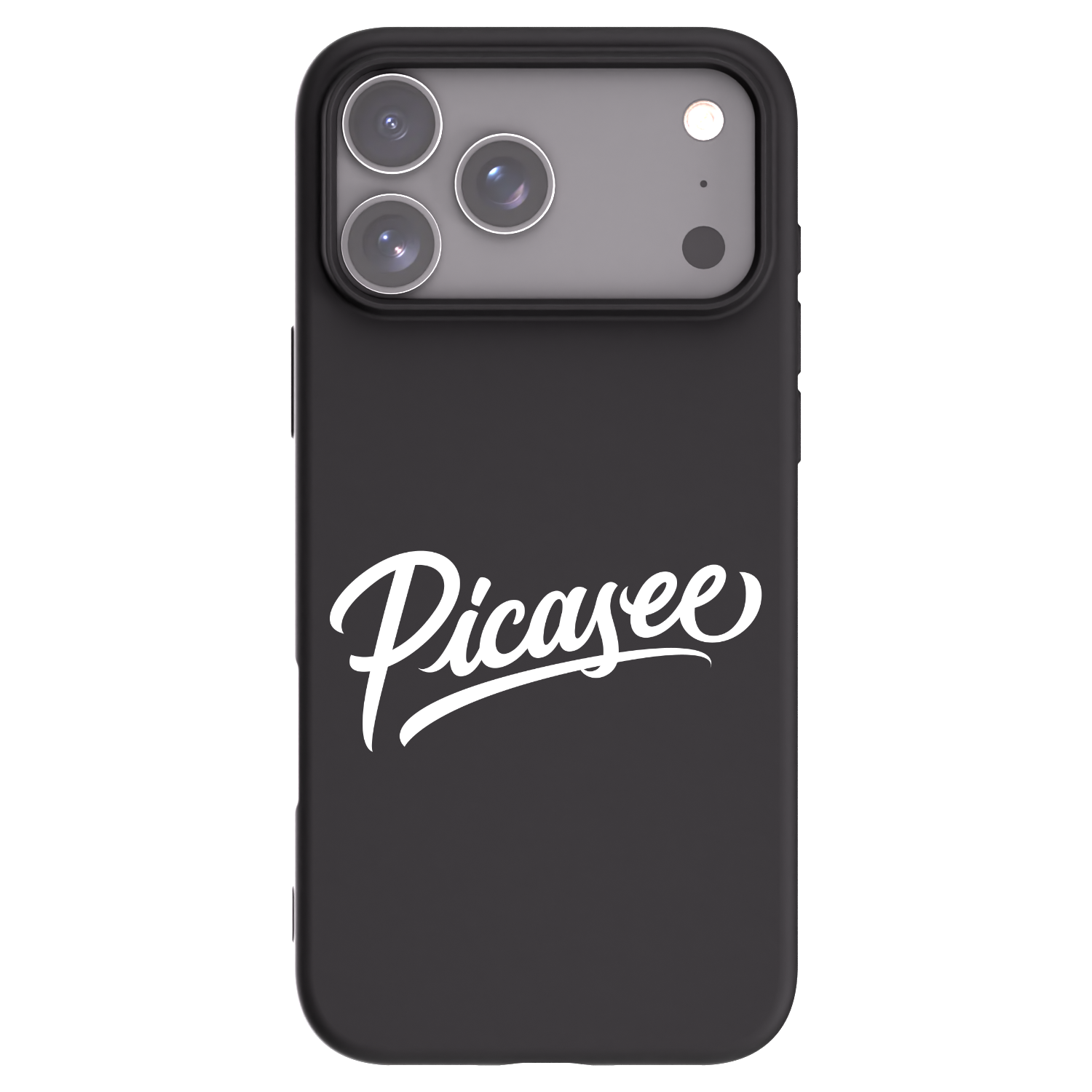 Picasee silikonový černý obal pro Apple iPhone 17 Pro Max - Picasee - old logo - white