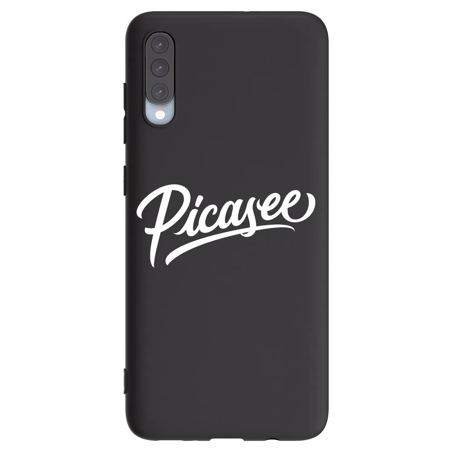Picasee silikonový černý obal pro Samsung Galaxy A70 A705F - Picasee - old logo - white