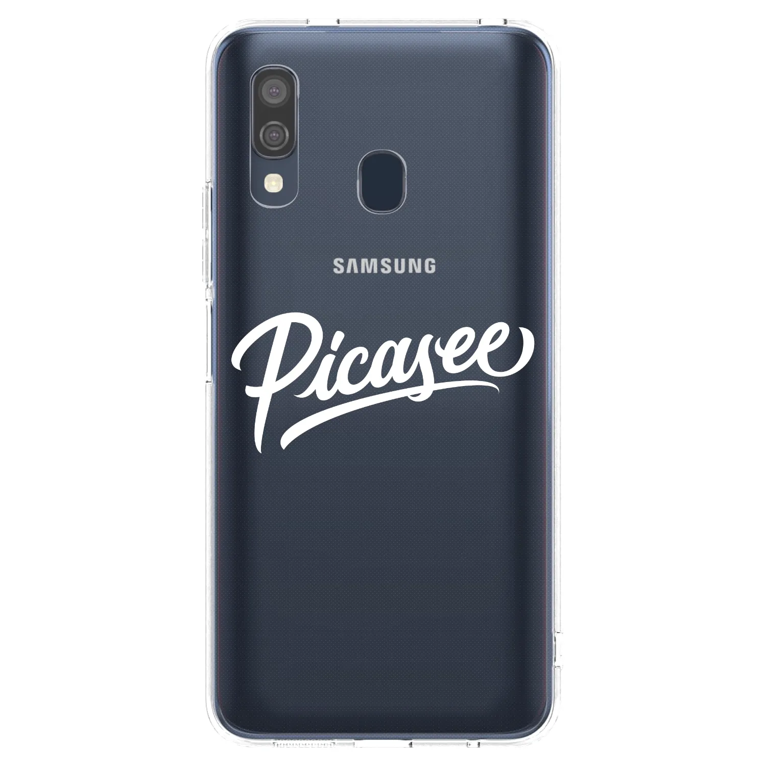 Picasee silikonový průhledný obal pro Samsung Galaxy A40 A405F - Picasee - old logo - white