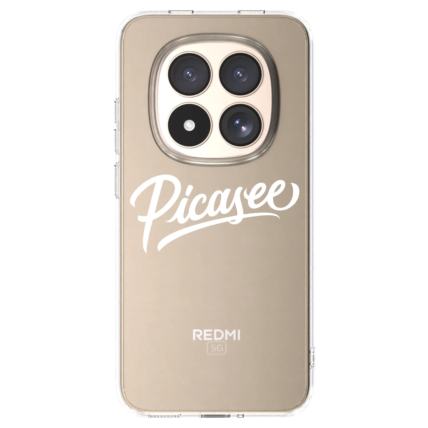 Picasee silikonový průhledný obal pro Xiaomi Redmi Note 15 Pro 4G - Picasee - old logo - white