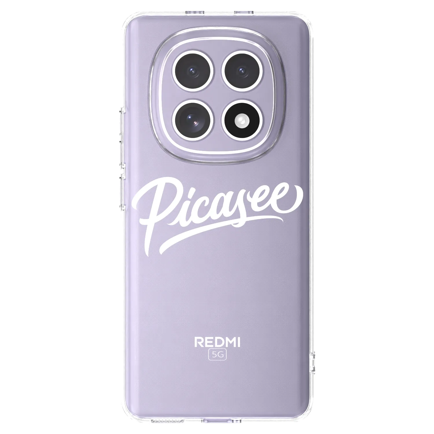 Picasee silikonový průhledný obal pro Xiaomi Redmi Note 15 - Picasee - old logo - white