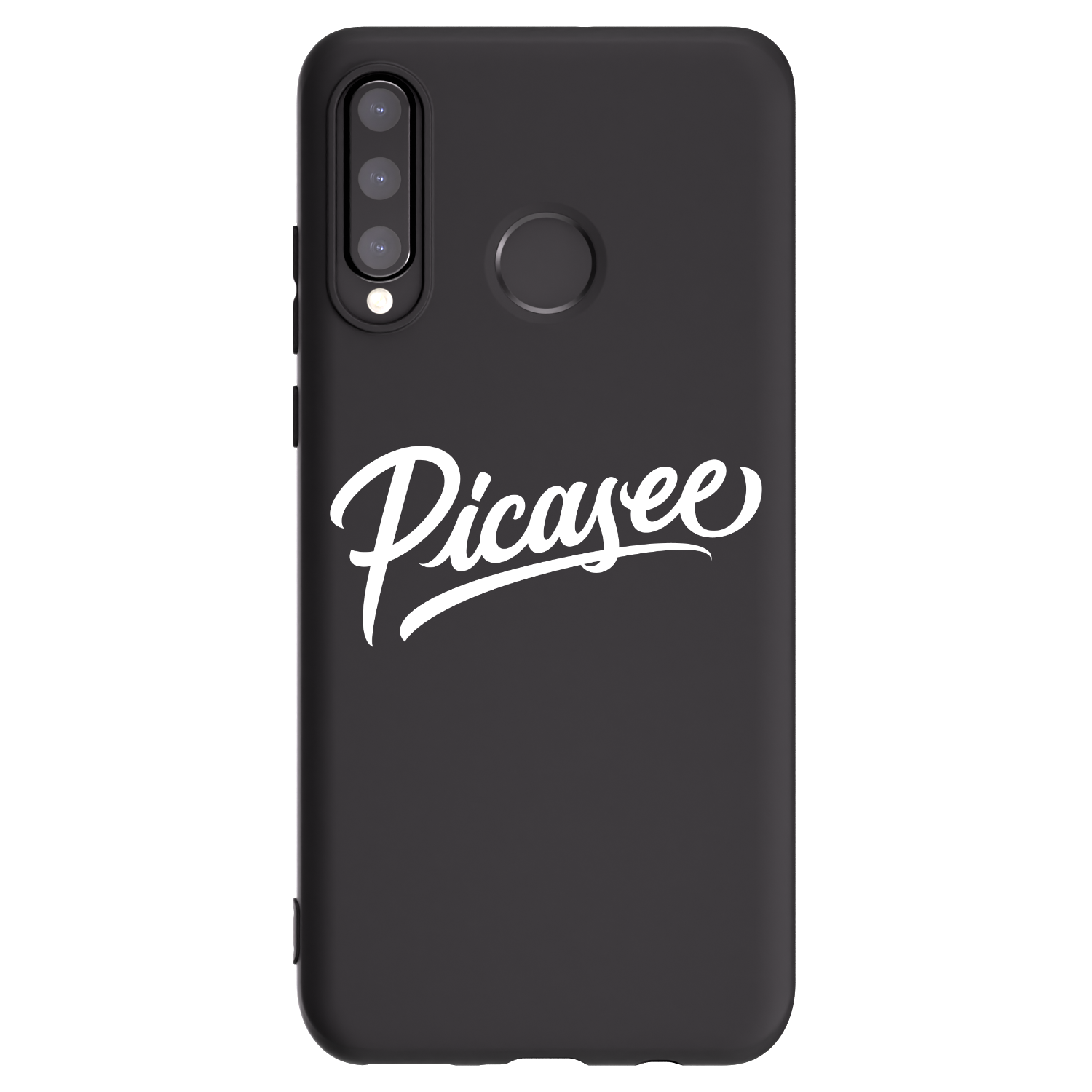 Picasee silikonový černý obal pro Huawei P30 Lite - Picasee - old logo - white