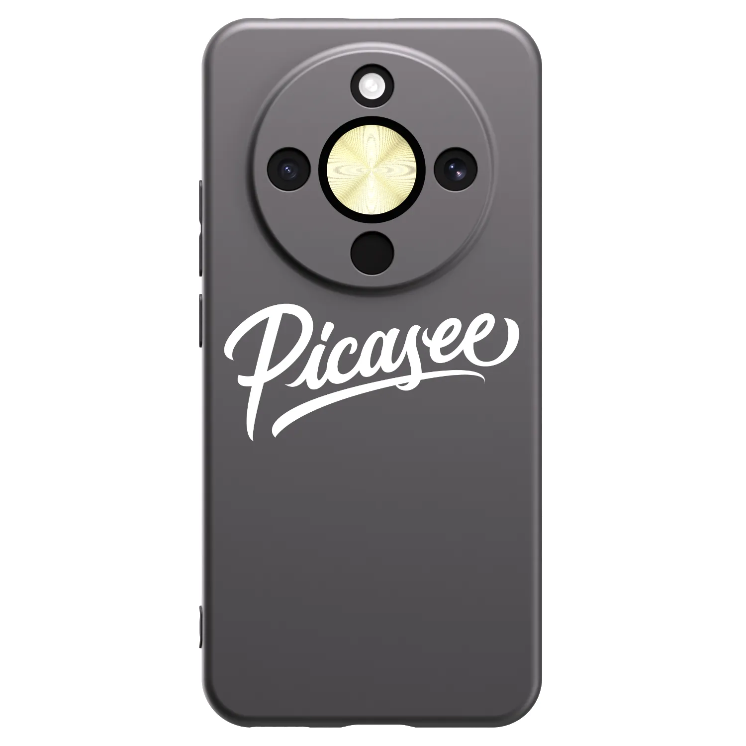 Picasee silikonový černý obal pro Honor Magic8 Lite 5G - Picasee - old logo - white