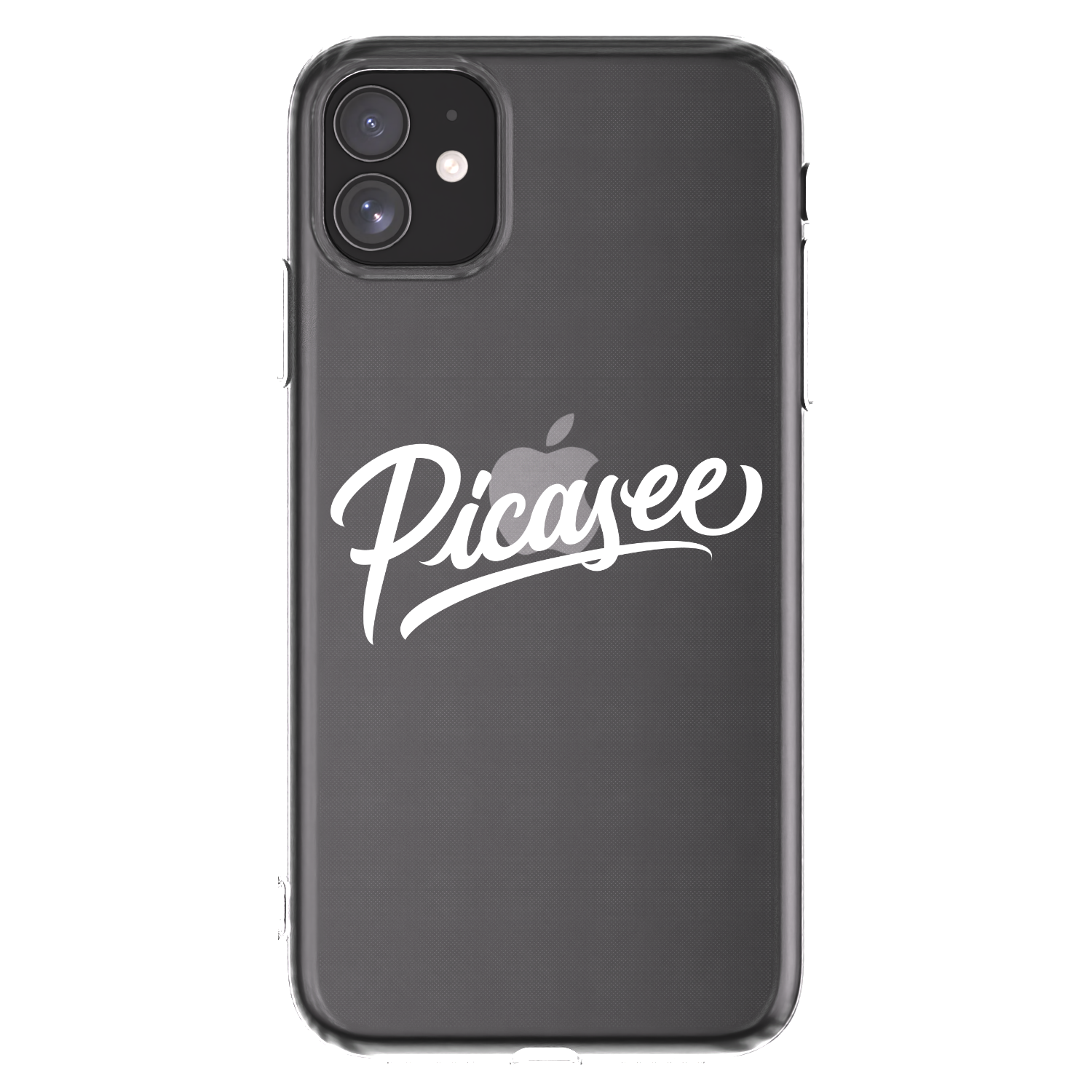 Picasee silikonový průhledný obal pro Apple iPhone 11 - Picasee - old logo - white