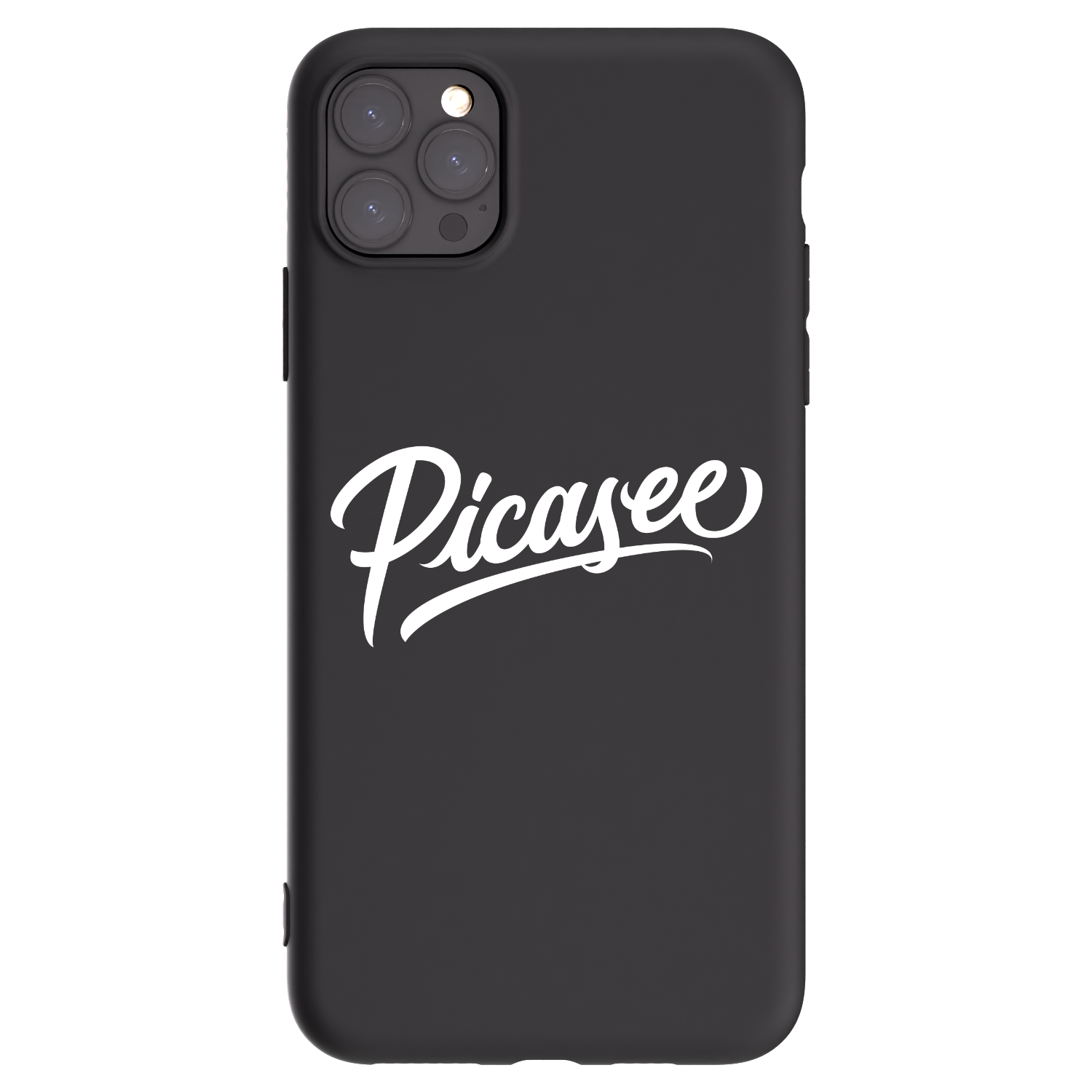 Picasee silikonový černý obal pro Apple iPhone 11 Pro Max - Picasee - old logo - white