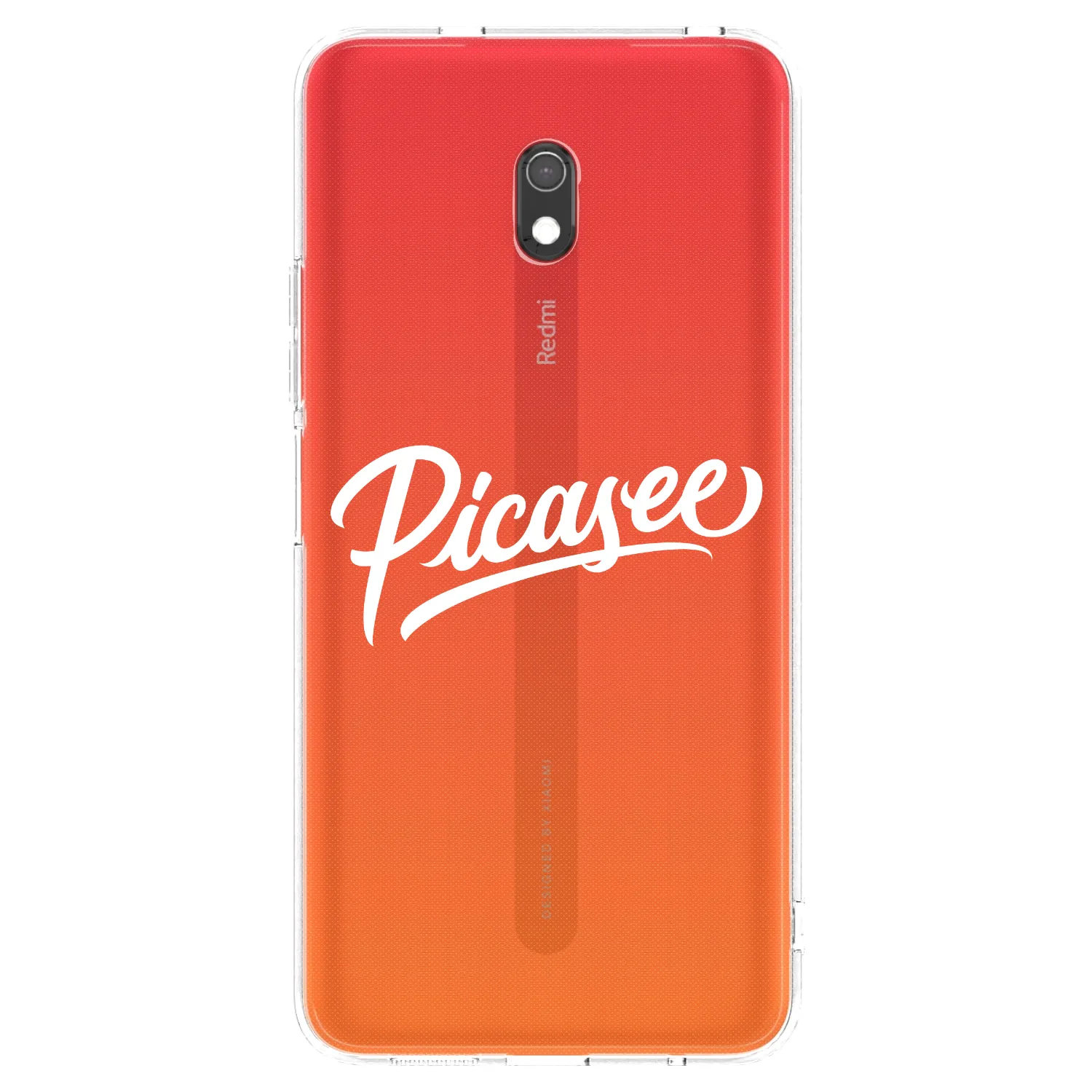 Picasee silikonový průhledný obal pro Xiaomi Redmi 8A - Picasee - old logo - white