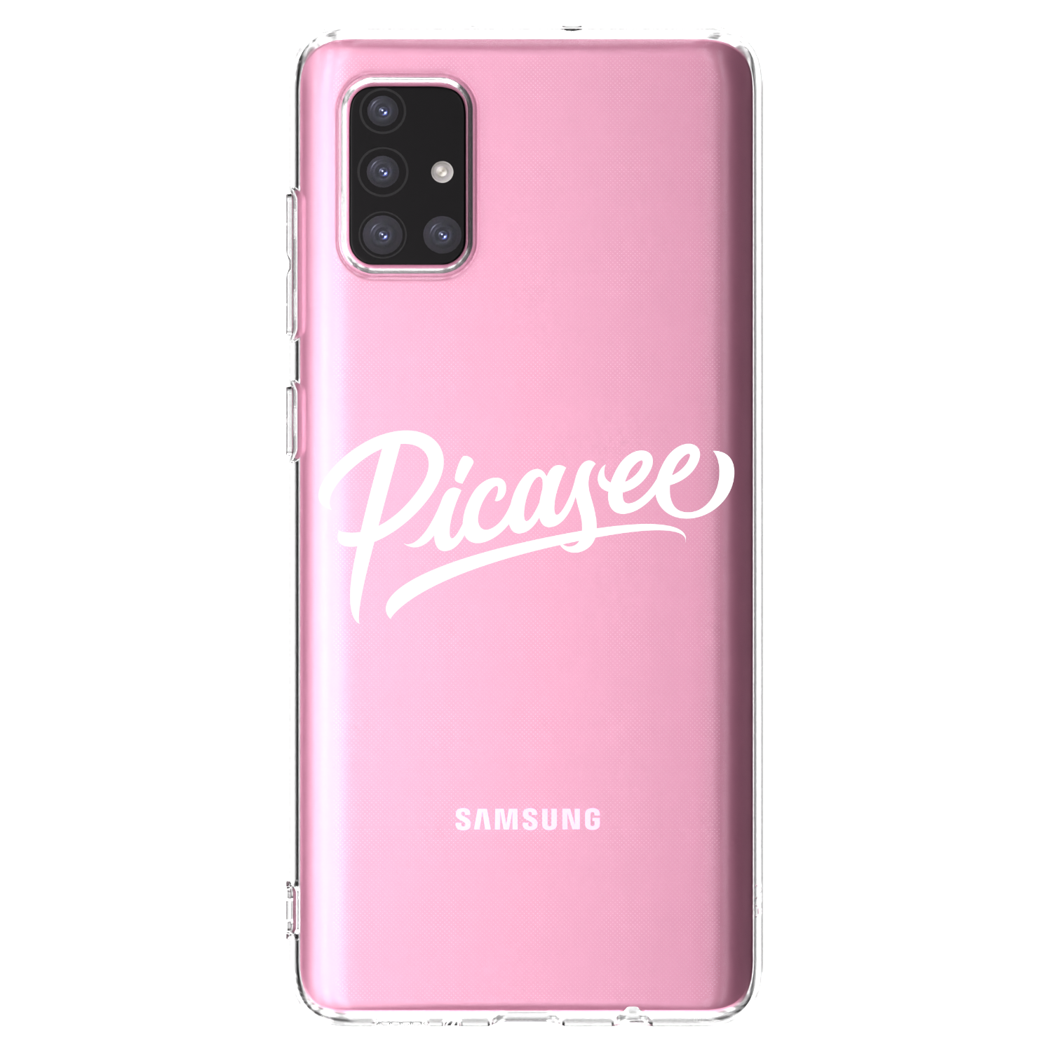 Picasee silikonový průhledný obal pro Samsung Galaxy A71 A715F - Picasee - old logo - white
