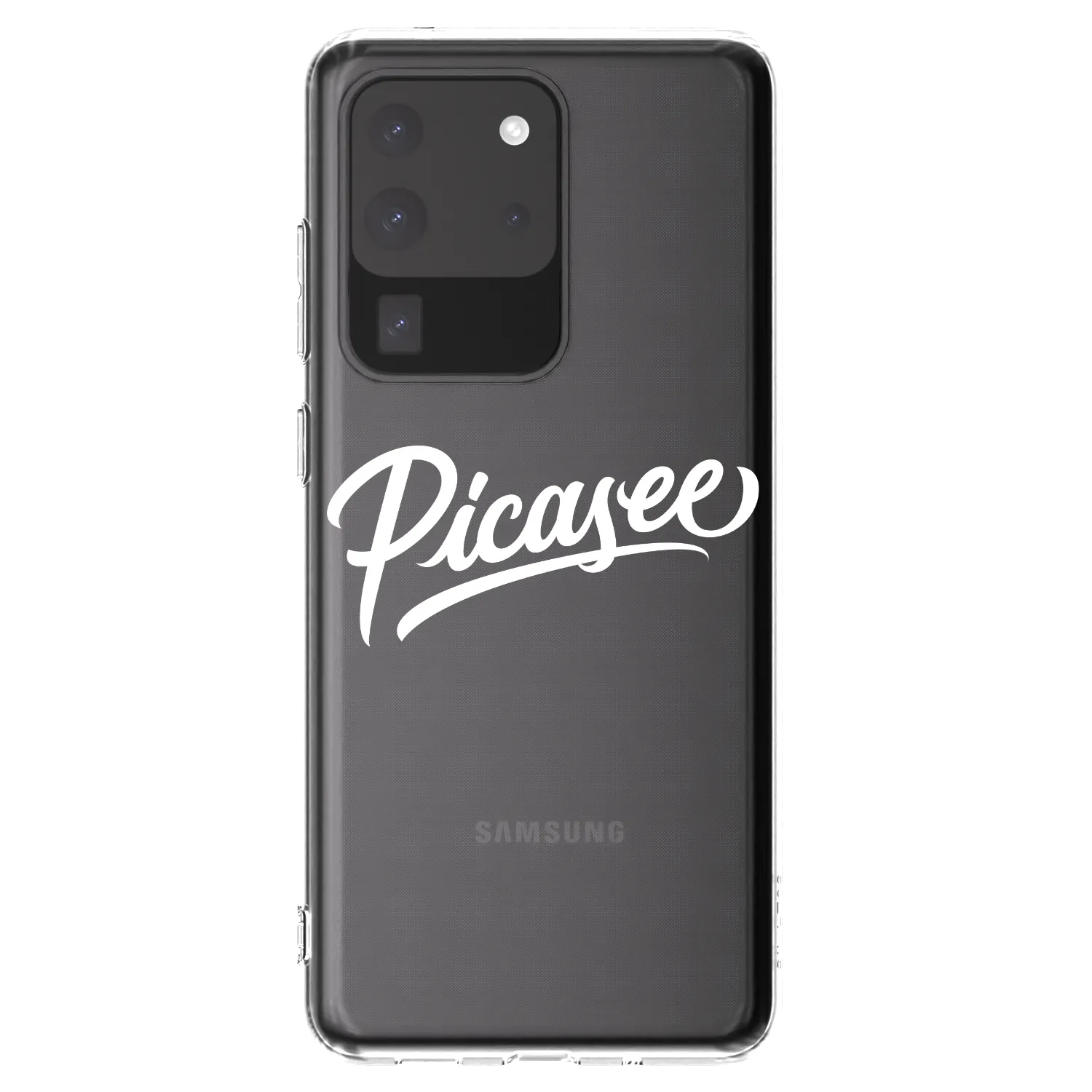 Picasee silikonový průhledný obal pro Samsung Galaxy S20 Ultra 5G G988F - Picasee - old logo - white
