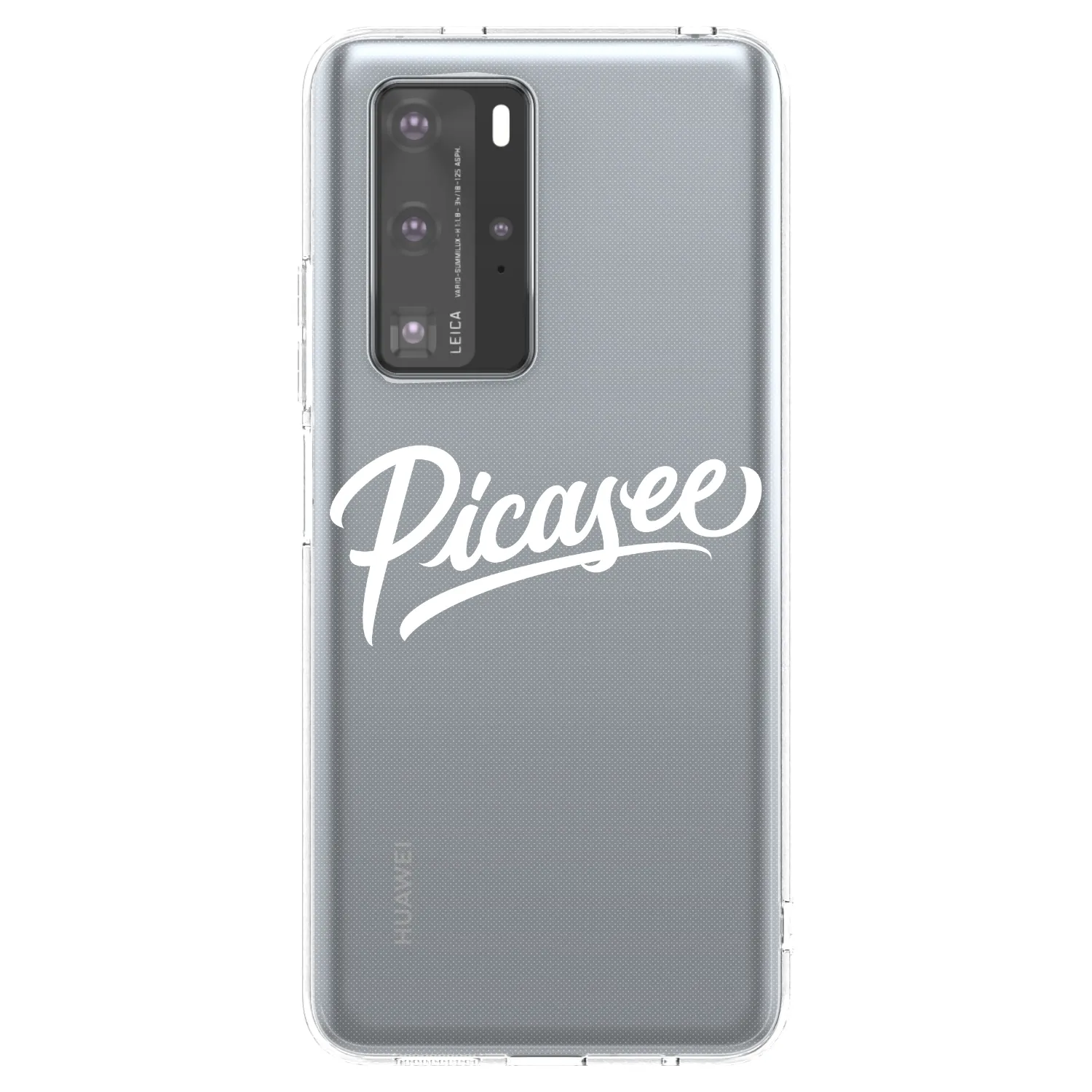 Picasee silikonový průhledný obal pro Huawei P40 Pro - Picasee - old logo - white