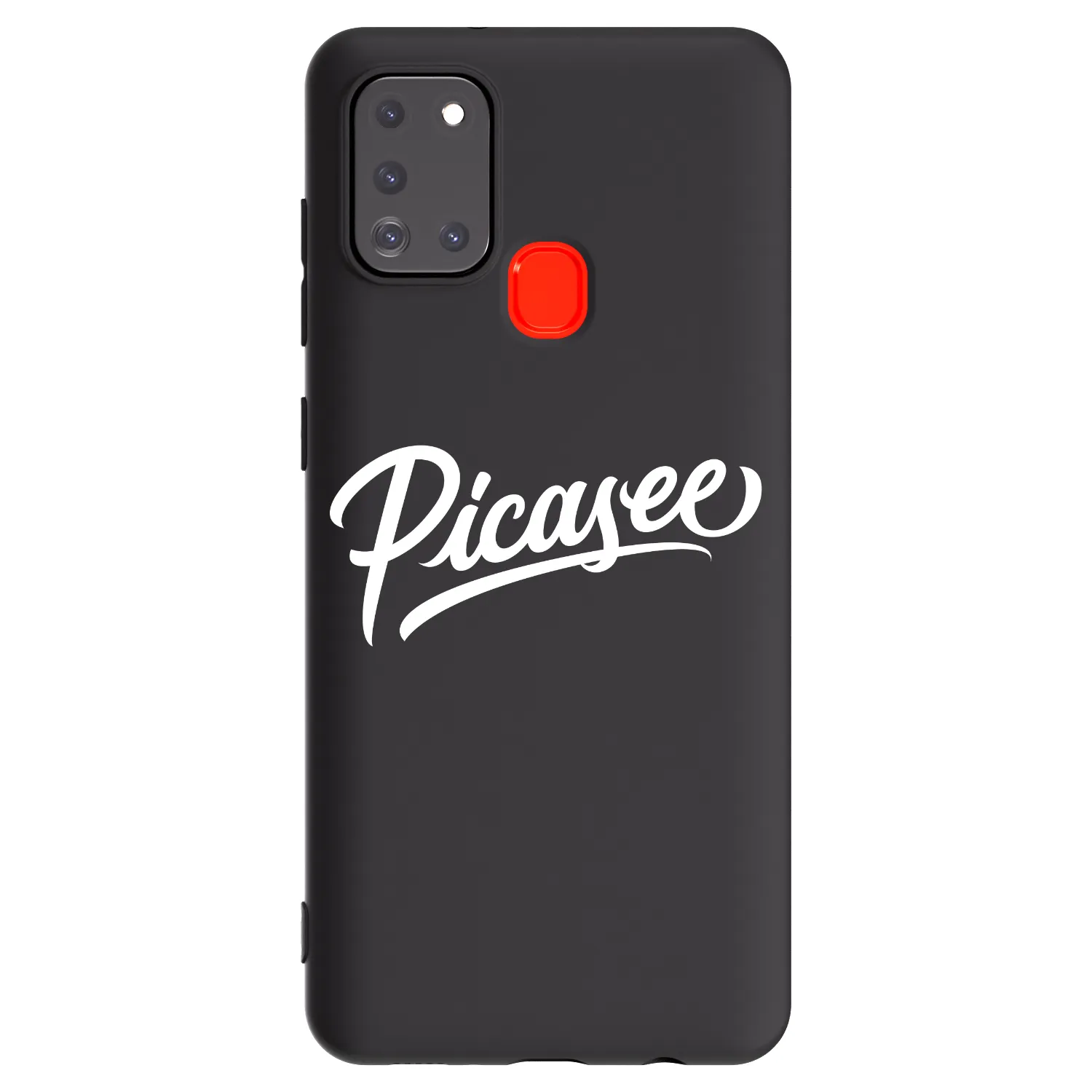 Picasee silikonový černý obal pro Samsung Galaxy A21s - Picasee - old logo - white