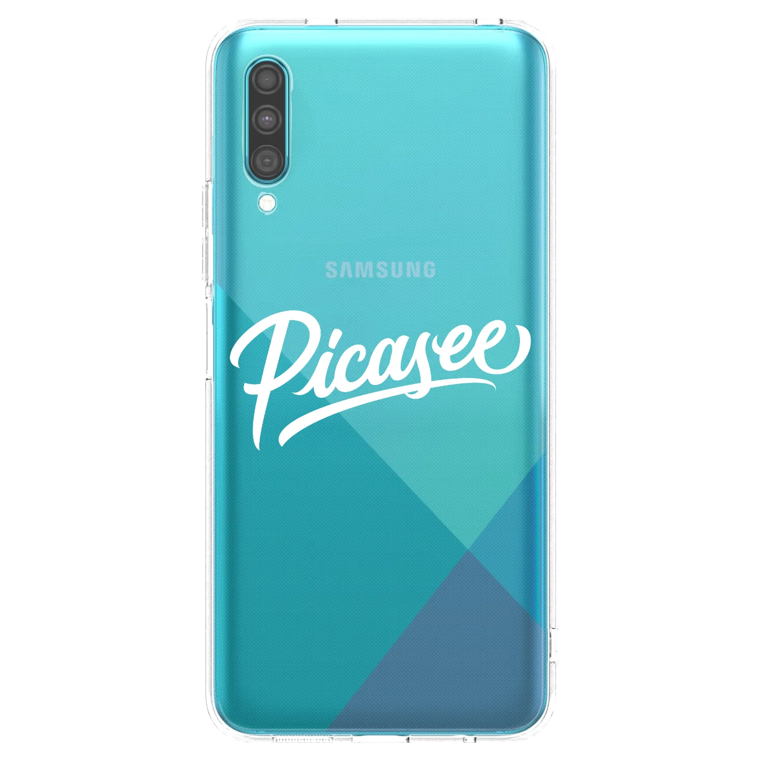 Picasee silikonový průhledný obal pro Samsung Galaxy A30s A307F - Picasee - old logo - white