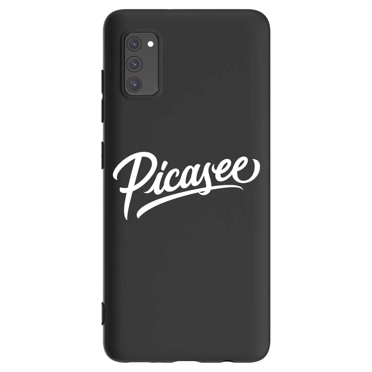 Picasee silikonový černý obal pro Samsung Galaxy A41 A415F - Picasee - old logo - white