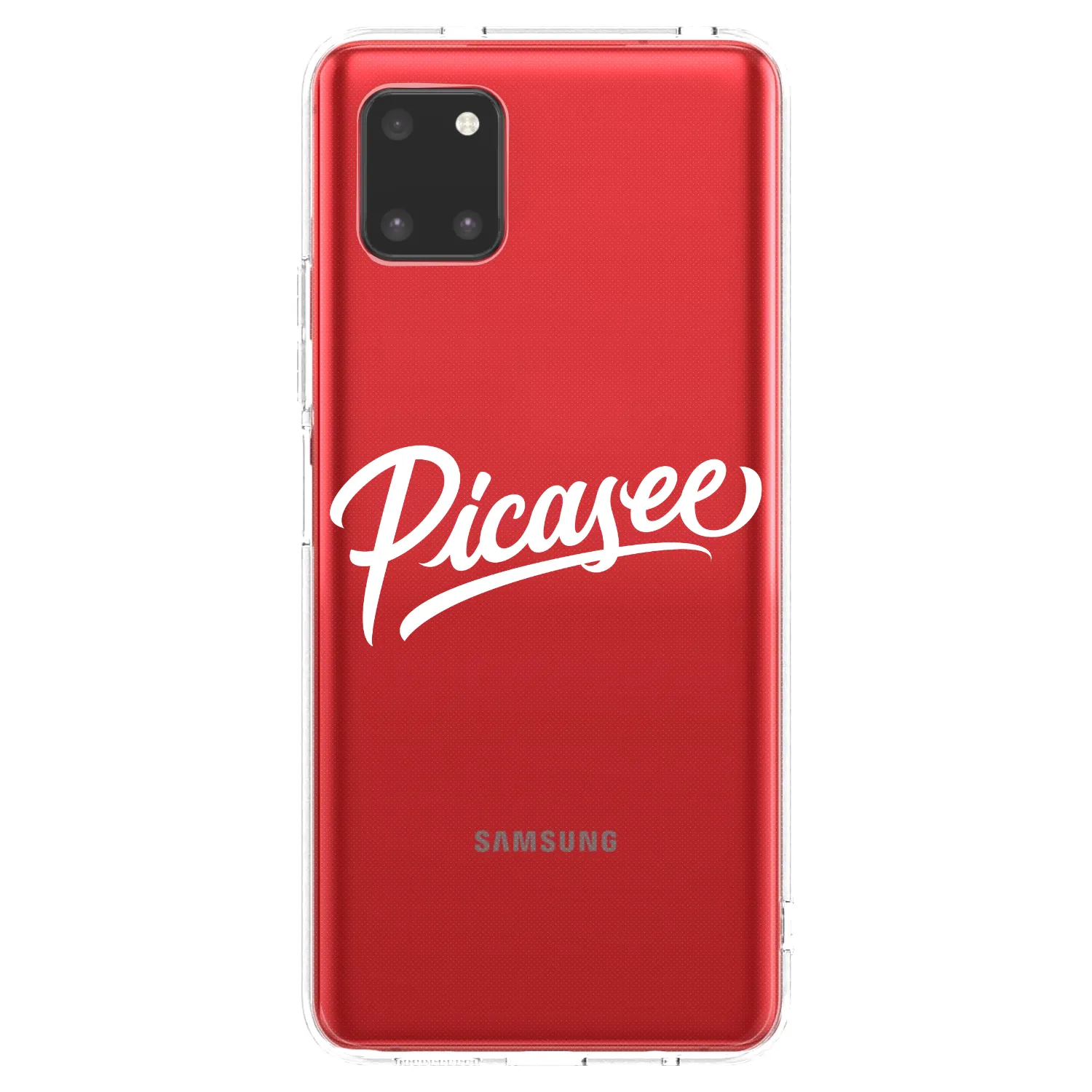 Picasee silikonový průhledný obal pro Samsung Galaxy Note 10 Lite N770F - Picasee - old logo - white