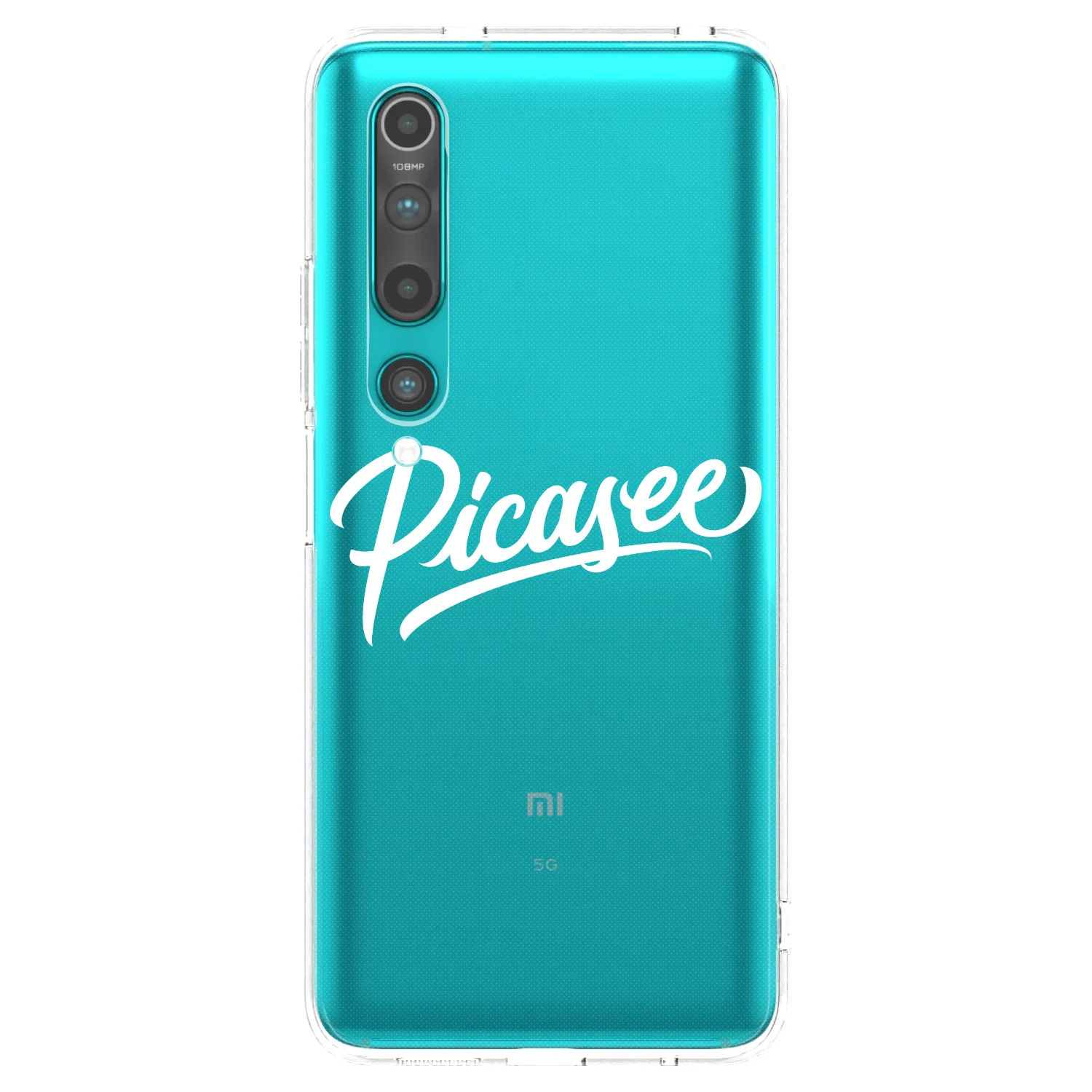 Picasee silikonový průhledný obal pro Xiaomi Mi 10 - Picasee - old logo - white