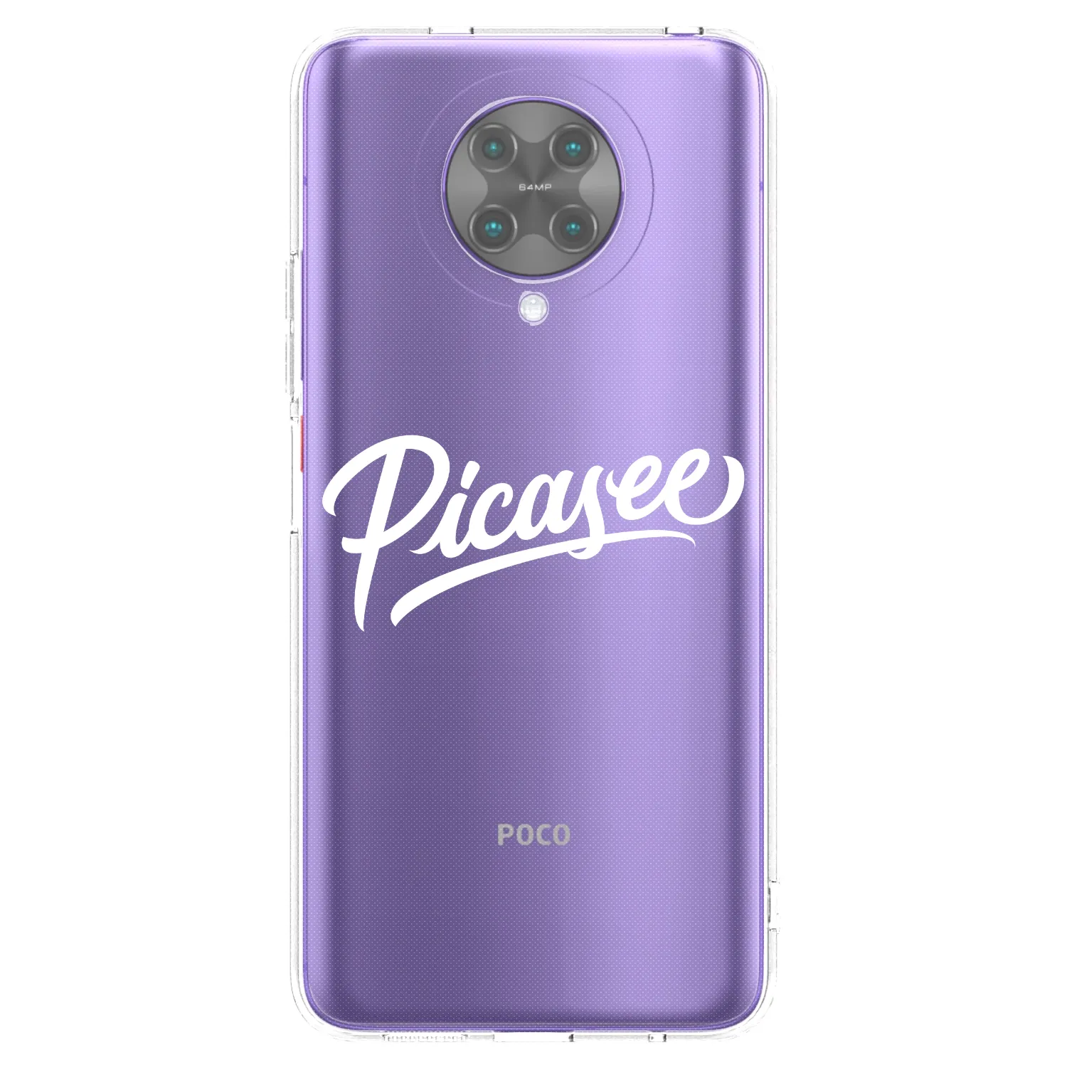 Picasee silikonový průhledný obal pro Xiaomi Poco F2 Pro - Picasee - old logo - white