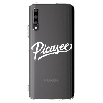 Picasee silikonový průhledný obal pro Honor 9X Pro - Picasee - old logo - white