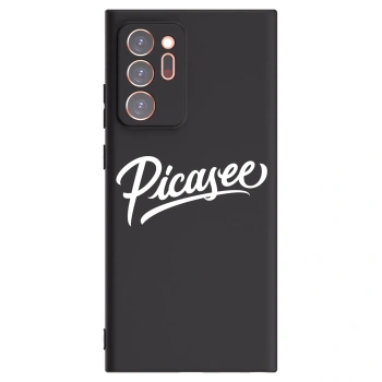 Picasee silikonový černý obal pro Samsung Galaxy Note 20 Ultra - Picasee - old logo - white