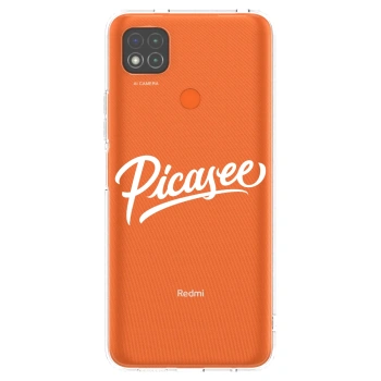 Picasee silikonový průhledný obal pro Xiaomi Redmi 9C - Picasee - old logo - white