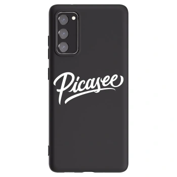 Picasee silikonový černý obal pro Samsung Galaxy S20 FE - Picasee - old logo - white