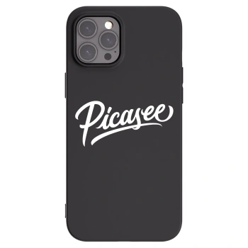 Picasee silikonový černý obal pro Apple iPhone 12 Pro Max - Picasee - old logo - white