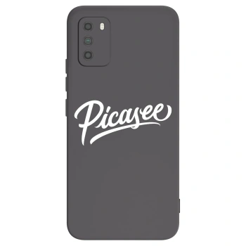 Picasee silikonový černý obal pro Xiaomi Poco M3 - Picasee - old logo - white