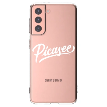 Picasee silikonový průhledný obal pro Samsung Galaxy S21 5G G991B - Picasee - old logo - white