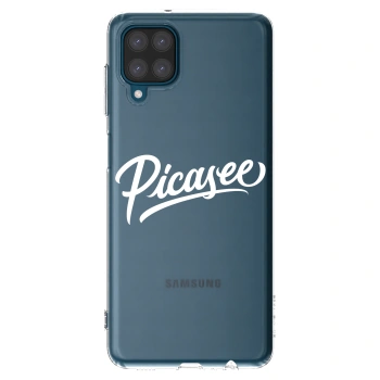 Picasee silikonový průhledný obal pro Samsung Galaxy A12 A125F - Picasee - old logo - white