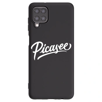 Picasee silikonový černý obal pro Samsung Galaxy A12 A125F - Picasee - old logo - white