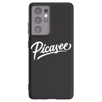 Picasee silikonový černý obal pro Samsung Galaxy S21 Ultra 5G G998B - Picasee - old logo - white