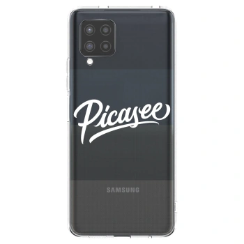 Picasee silikonový průhledný obal pro Samsung Galaxy A42 A426B - Picasee - old logo - white
