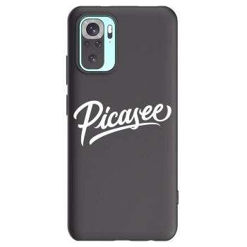 Picasee silikonový černý obal pro Xiaomi Redmi Note 10 Pro - Picasee - old logo - white