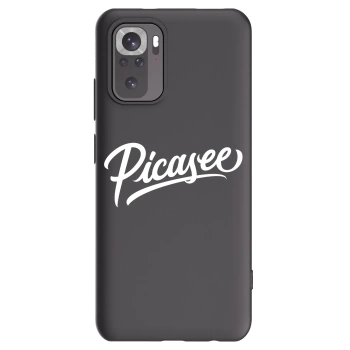 Picasee silikonový černý obal pro Xiaomi Redmi Note 10S - Picasee - old logo - white