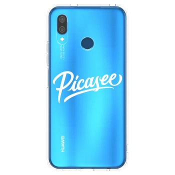 Picasee silikonový průhledný obal pro Huawei P20 Lite - Picasee - old logo - white