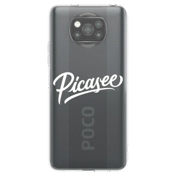 Picasee silikonový černý obal pro Xiaomi Poco X3 Pro - Picasee - old logo - white