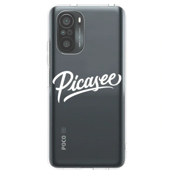 Picasee silikonový průhledný obal pro Xiaomi Poco F3 - Picasee - old logo - white