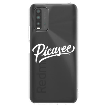 Picasee silikonový průhledný obal pro Xiaomi Redmi 9T - Picasee - old logo - white