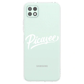 Picasee silikonový průhledný obal pro Samsung Galaxy A22 A226B 5G - Picasee - old logo - white