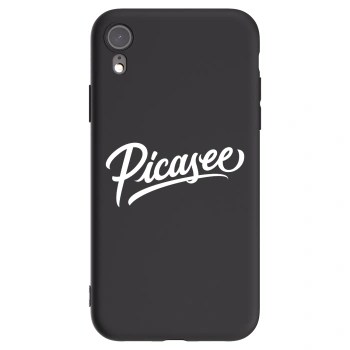 Picasee silikonový černý obal pro Apple iPhone XR - Picasee - old logo - white