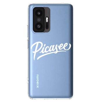 Picasee silikonový průhledný obal pro Xiaomi 11T - Picasee - old logo - white