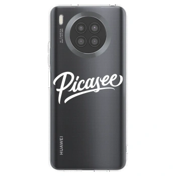 Picasee silikonový průhledný obal pro Huawei Nova 8i - Picasee - old logo - white